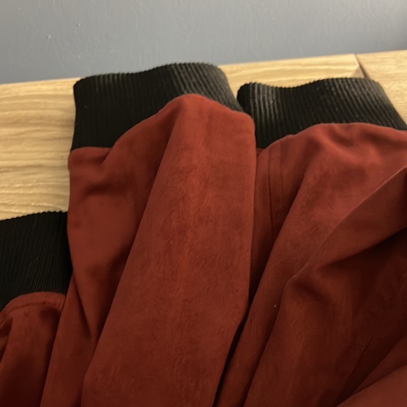 Mens Rust Color Suede Like Coat Zara - Picture 6 of 6